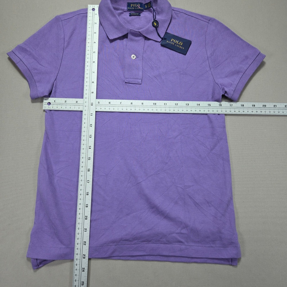 Ralph Lauren Polo Shirt Womens XS Classic Fit Wisteria Purple Short Sleeve NWT - Picture 10 of 10